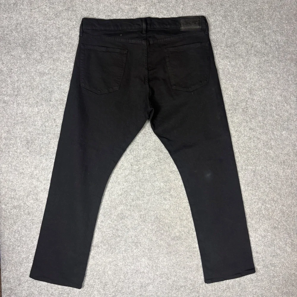 Polo Ralph Lauren Mens Varick Slim Straight Black Denim Jeans 35x30